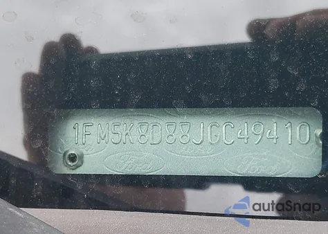 2018 Ford Explorer Xlt from USA, damaged, VIN 1FM5K8D88JGC49410